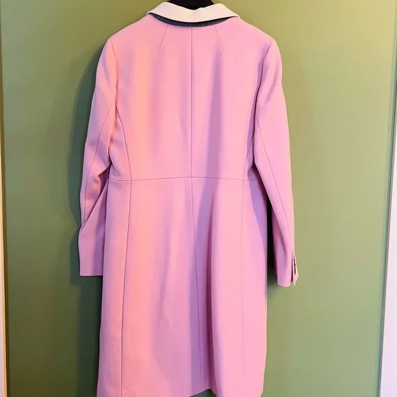 NWT Pink J Crew Wool Coat - Picture 2 of 3
